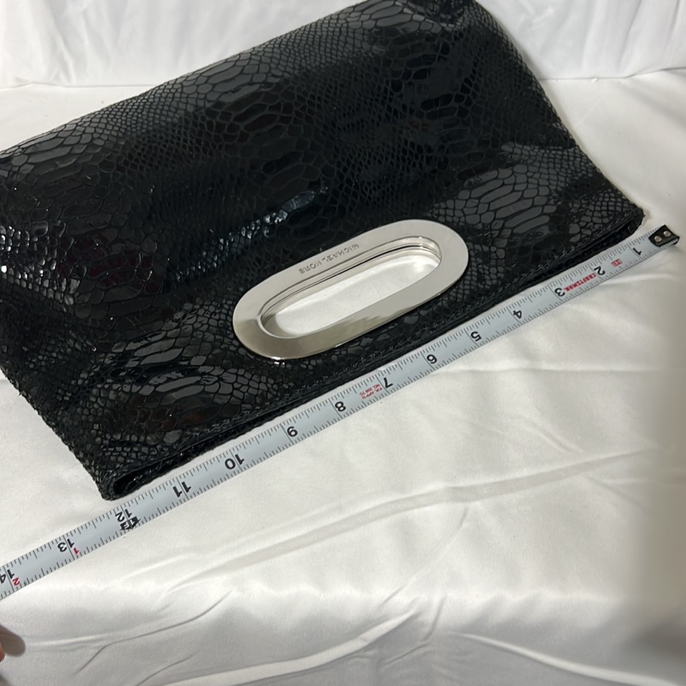 Michael Kors black patent leather clutch - Picture 8 of 9